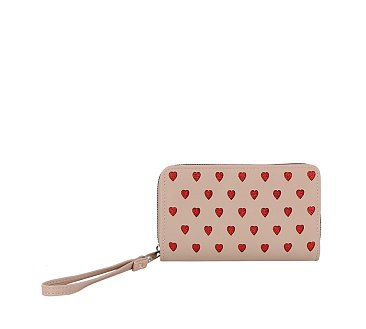 Heart Bi-fold Wallet Wristlet