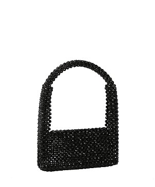 Sparkling Beaded Flap over Shoulder Bag