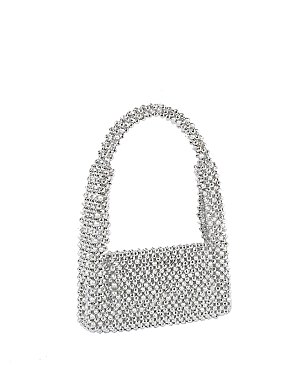 Sparkling Beaded Flap over Shoulder Bag