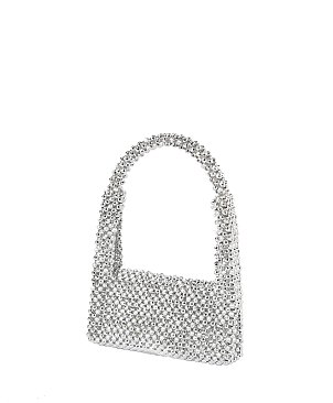 Sparkling Beaded Flap over Shoulder Bag