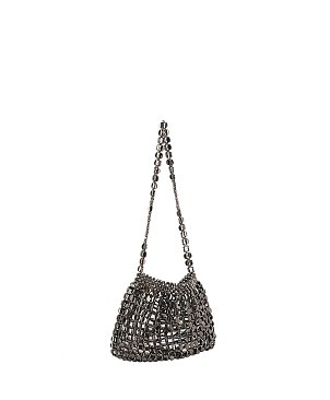 Metallic Mesh Shoulder Bag