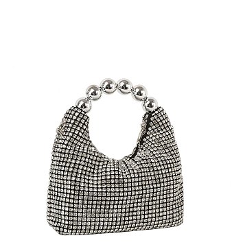 Rhinestone Covered Top Handle Satchel