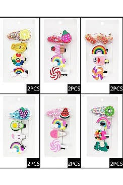 A Dozen 4 pc Assorted Design Hair Pin Set