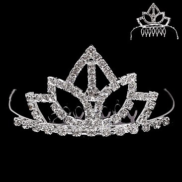 STYLISH RHINESTONE MINI TIARA COMB SLHCY8756