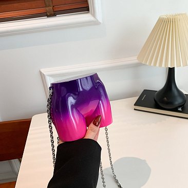 Acrylic Sexy Butt Gradient Handbag