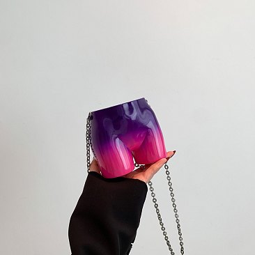 Acrylic Sexy Butt Gradient Handbag