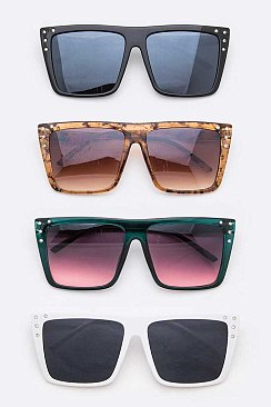 Pack of 12 UNISEX SQUARE FASHION SUNGLASSES SET