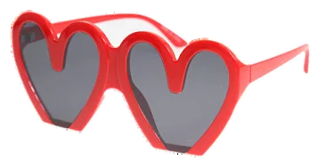 Pack of 12 Assorted Color Doodle Heart Sunglasses