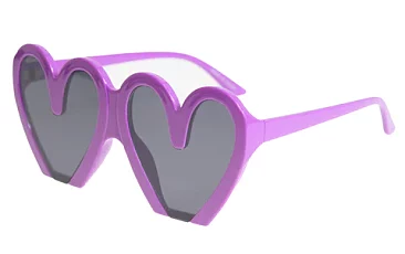 Pack of 12 Assorted Color Doodle Heart Sunglasses