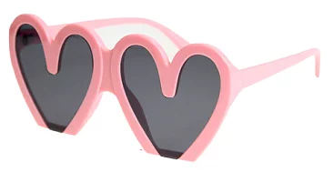 Pack of 12 Assorted Color Doodle Heart Sunglasses