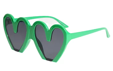 Pack of 12 Assorted Color Doodle Heart Sunglasses