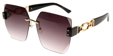 Pack of 12 Rimless Box Chain Sunglasses