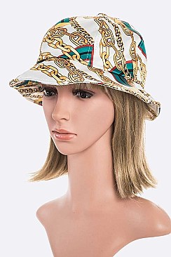 Chain Printed Fashion Bucket Hat