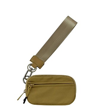 Nylon Pouch Wallet Wristlet