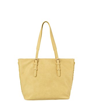 Braided Side Detail Everyday Tote Bag