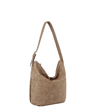 Wide Front Pocket Daily Leather Tote