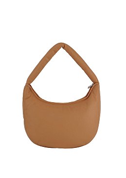 Eco stitch Puffy Woven Hobo Shoulder Bag