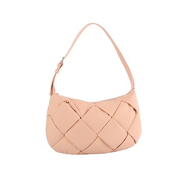 Puffy Woven Shoulder Bag Hobo