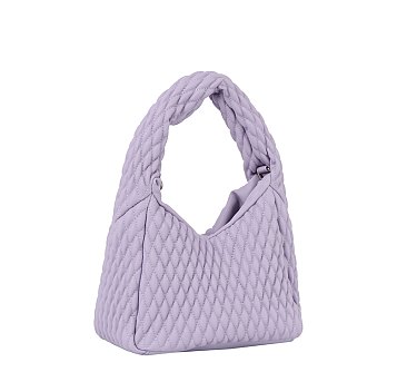 Puffy Quilted Crossbody Bag Satchel