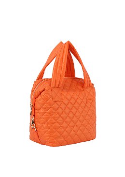 Puffy Quilted Nylon Satchel