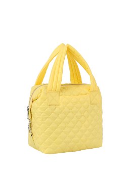 Puffy Quilted Nylon Satchel