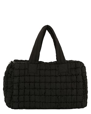 Quilted Puffy Duffle Bag