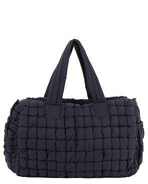 Quilted Puffy Duffle Bag