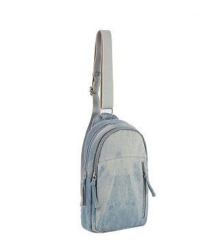 Denim Canvas Sling Bag