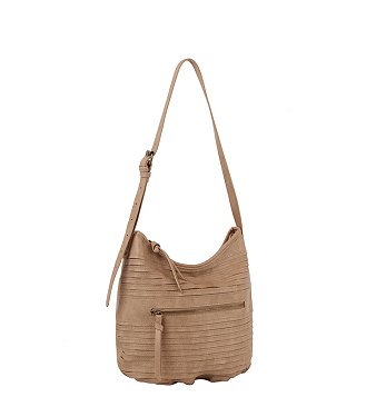 Fashion Stripe Quilted Shoulder Bag Hobo