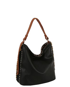 Reversible Leopard Shoulder Bag