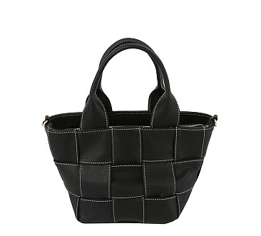 Fashion Woven Tote Satchel