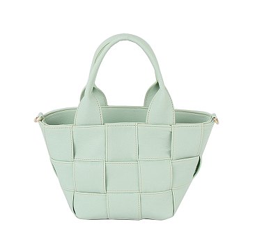 Fashion Woven Tote Satchel