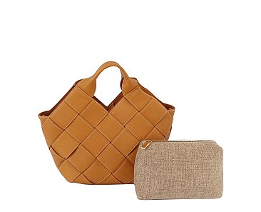 Fashion Woven 2-in-1 Satchel