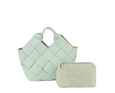 Fashion Woven 2-in-1 Satchel