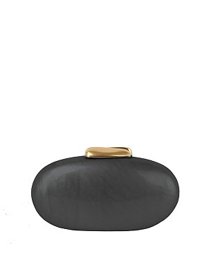 Oval Marble Clutch Evening Bag