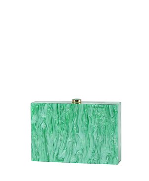 Rectangle Marble Clutch Evening Bag