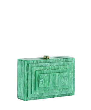 Rectangle Marble Clutch Evening Bag