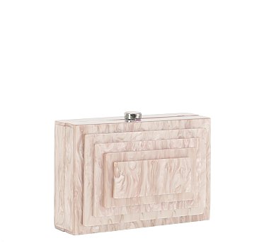 Rectangle Marble Clutch Evening Bag