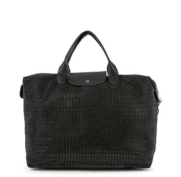 Stone Accented Carry-All Travel Bag