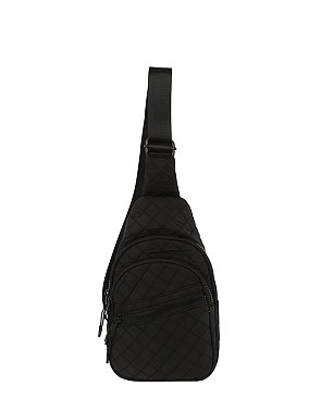 Quilted Nylon Sling Bag