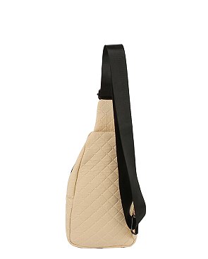 Quilted Nylon Sling Bag