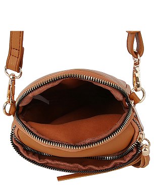 Fashion Tassel Zip Crossbody Bag