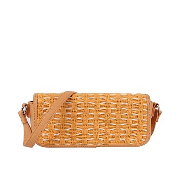 Fashion Honeycomb Flap Crossbody Bag