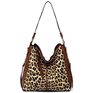 Dual Side Zippered Shoulder / Hobo Bag