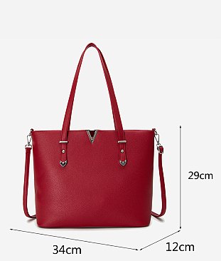 V Accent 3-in-1 Shopper Set