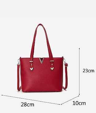 V Accent 3-in-1 Shopper Set