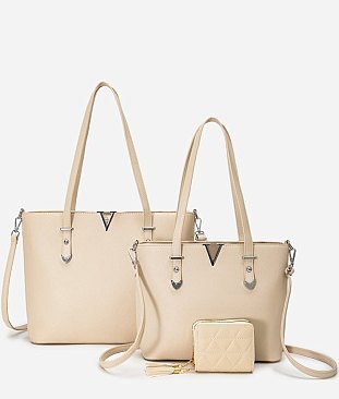 V Accent 3-in-1 Shopper Set