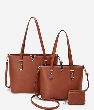 V Accent 3-in-1 Shopper Set