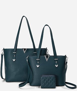 V Accent 3-in-1 Shopper Set