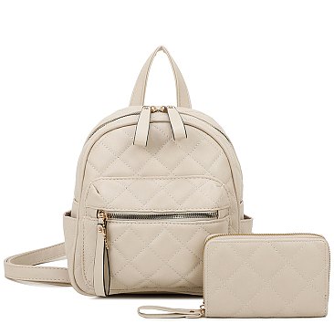 Quilted Classic Backpack 2-in-1 Set